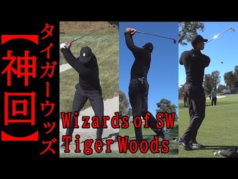 【神回】タイガー・ウッズが様々なアプローチショットを披露！Tiger Woods Approach Shot【Genesis Open 2019】