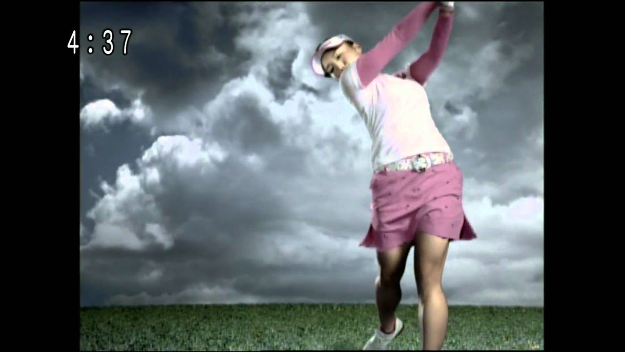 女子プロゴルファー有村智恵　バンテリンCM