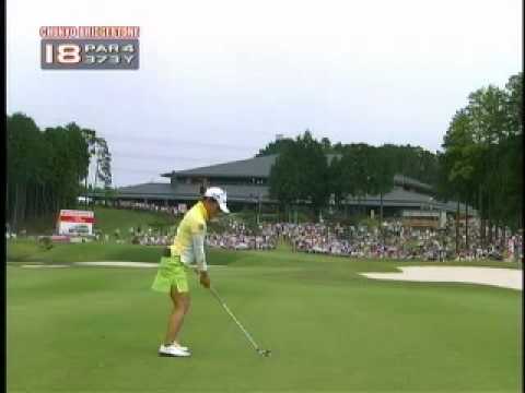 ブリヂストンレディスオープン 18番 有村智恵 選手