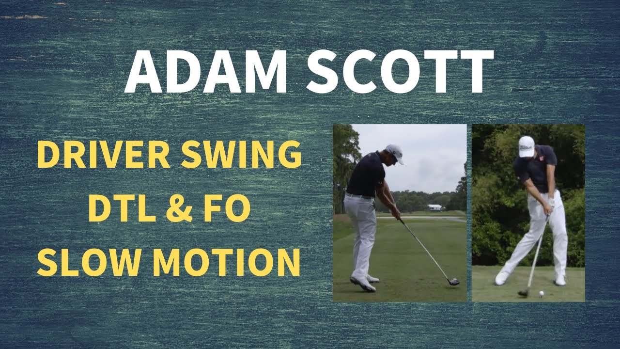 Adam Scott Driver Golf Swing Slow Motion (DTL&FO) アダム・スコット ドライバー スイング スロー