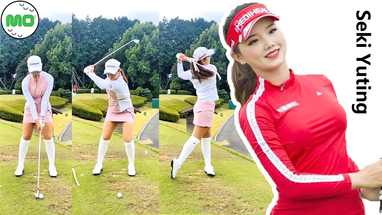 Shi Yuting Pro Golfer セキユウティン中国の女子ゴルフ スローモーションスイング!!! 세키 유팅 프로