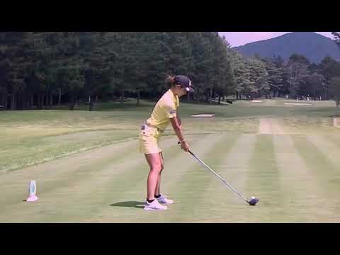 鶴岡果恋　ゴルフ スイング スローモーション