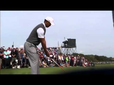 タイガー・ウッズの危険なショット