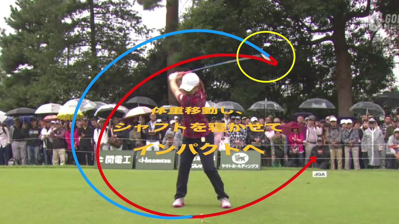 ベテラン、宮里美香のスウィングプレーン『2018日本女子オープン三日目』