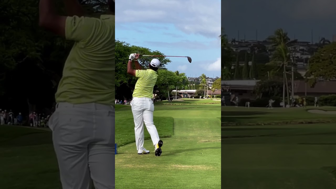 メジャーチャンピオンチャンター「松山英樹」幻想的なスイングモーション, Major champ "Matsuyama Hideki" Fantastic swing motion