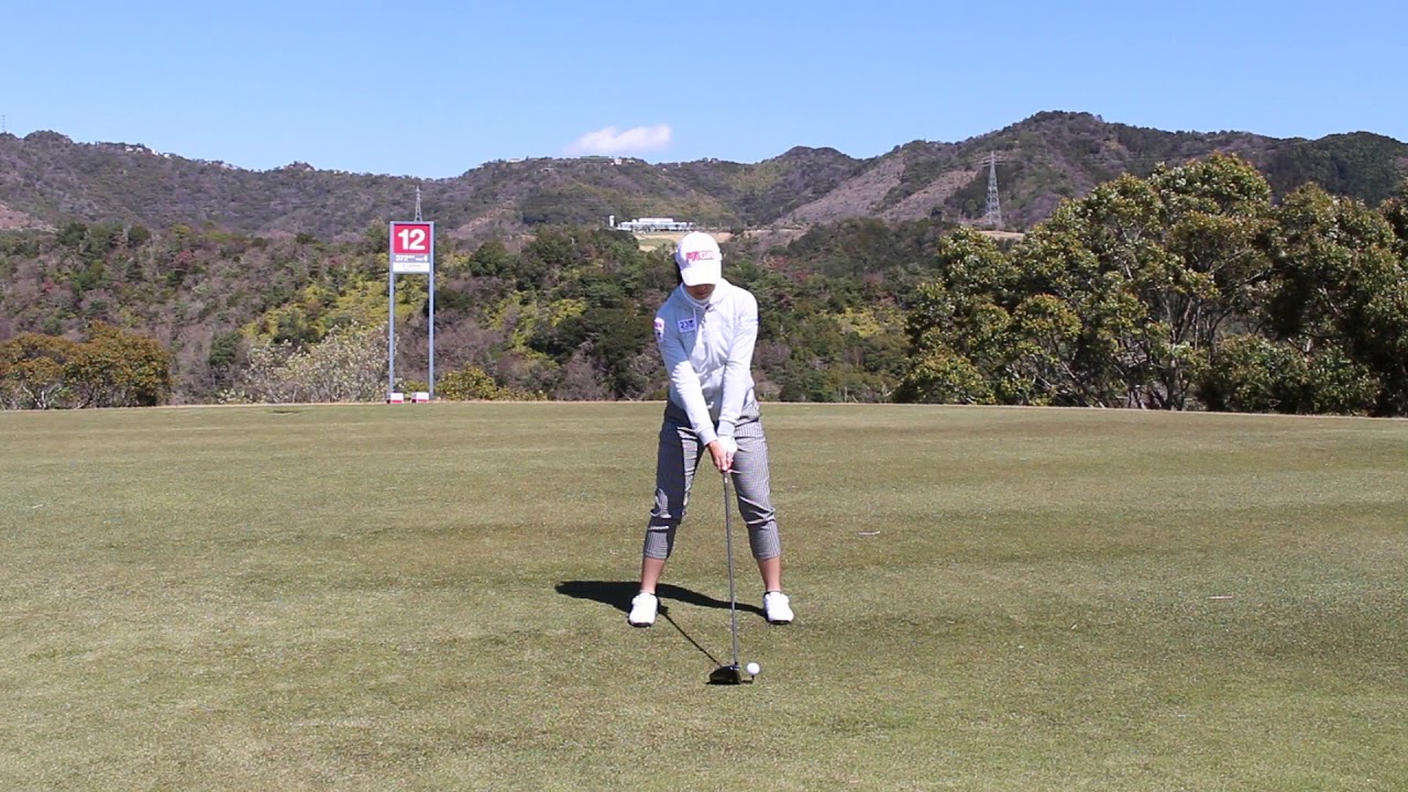 辻 梨恵プロ ドライバースイング動画 TEAM PRGR