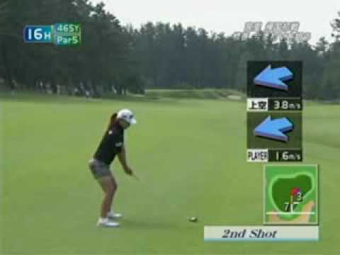 横峯さくら バンカーショット