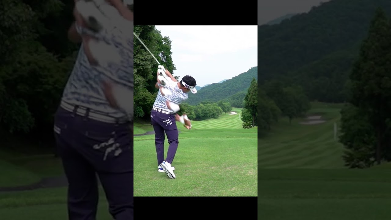 今平周吾プロ　ドライバー　スローモーション　賞金王　#shorts #golf