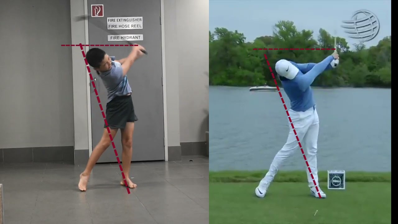 ロリー・マキロイ(Rory McIlroy)と小学生のスイング比較