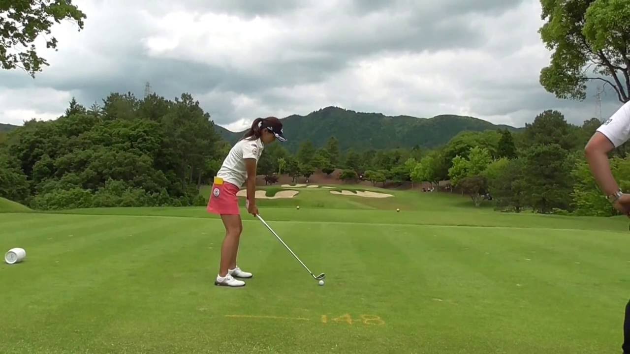 【女子 ゴルフ】藤田光里選手　サントリーレディース2016　 アマプロチャリティ  11番ティー