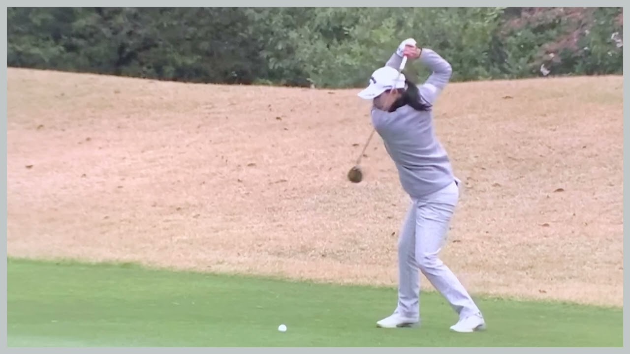 【ゴルフ】 横峯さくら　スイング