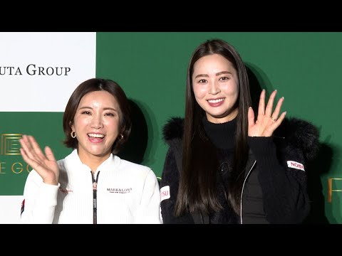 イ・ボミ＆柏原明日架、シミュレーションゴルフで真剣勝負（ゴルフスタジオ FOLE GOLF フォーレゴルフ／イ・ボミ 柏原明日架 西山ゆかり 藤井かすみ）