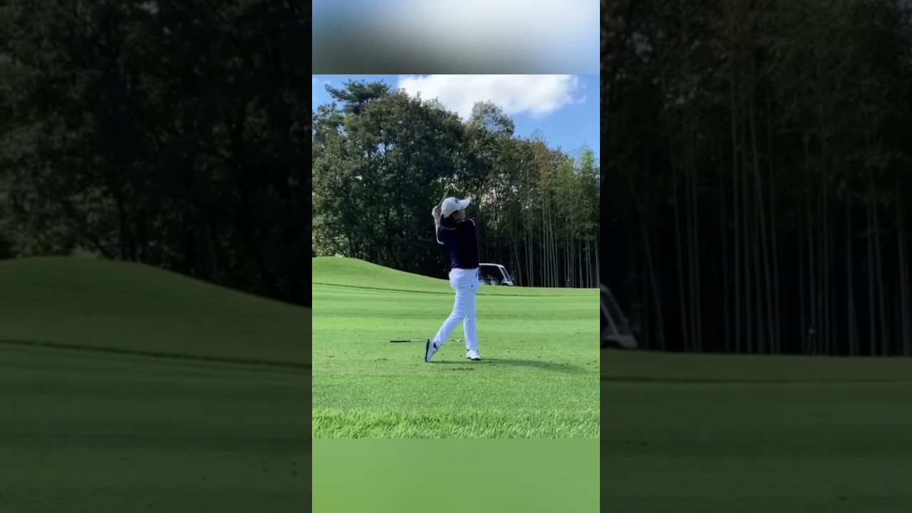 辻梨恵 切り返しの溜め シャローイング #shorts #golf #ゴルフ #golfswing #ゴルフスイング #女子ゴルフ #女子プロ