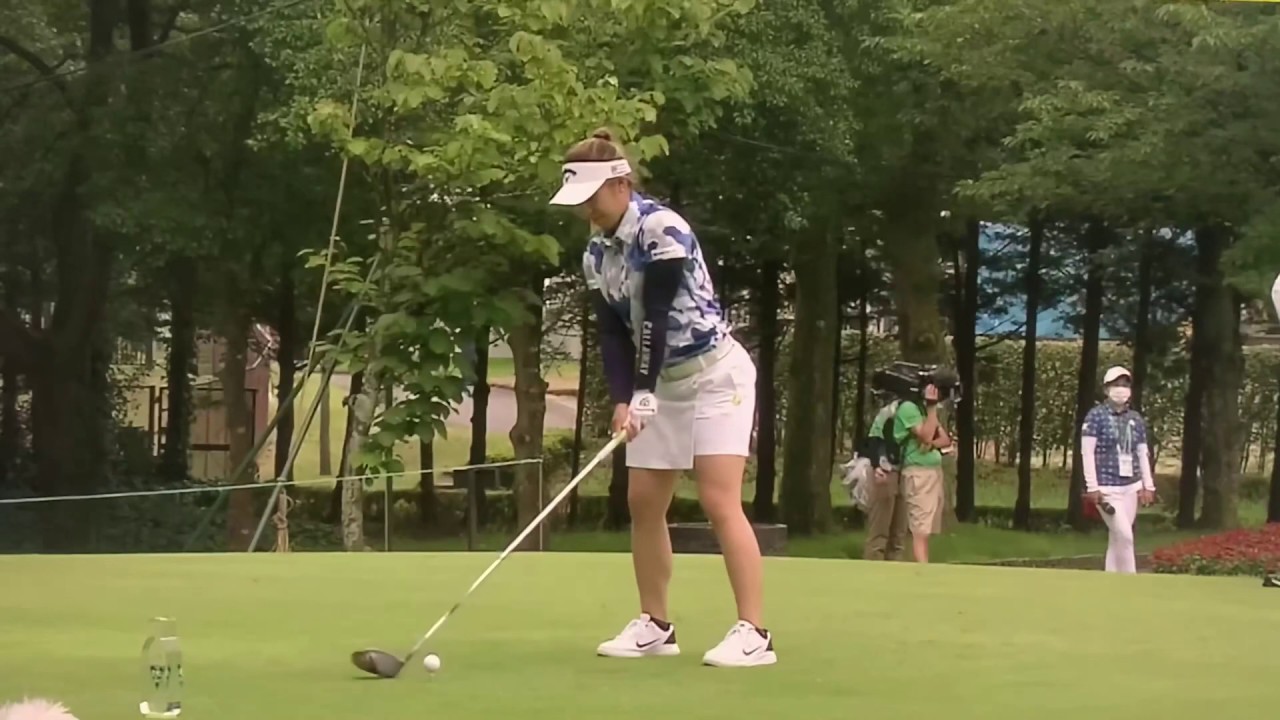 田中瑞希　ゴルフ スイング スローモーション