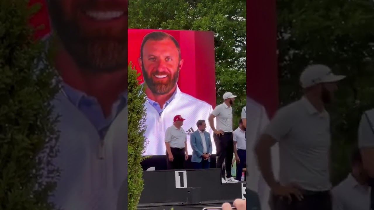 Dustin Johnson,Henrik Stenson & President Trump