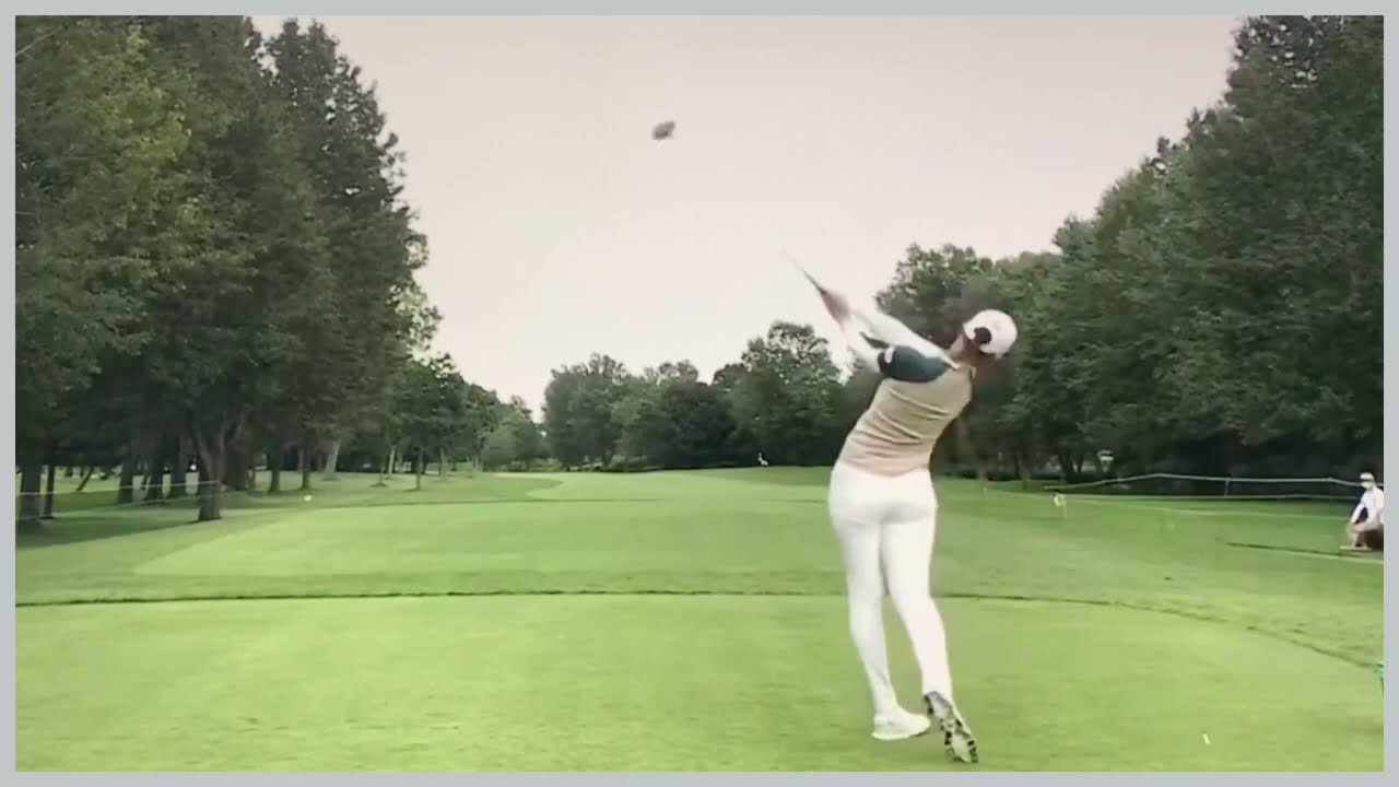 【ゴルフ】 柏原明日架　スイング