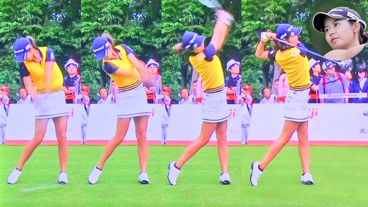 松森彩夏 プロゴルファー ドライバーショットDRIVER SHOT SLOW MOTION !!! 아야카 마츠모리 프로 드라이버샷