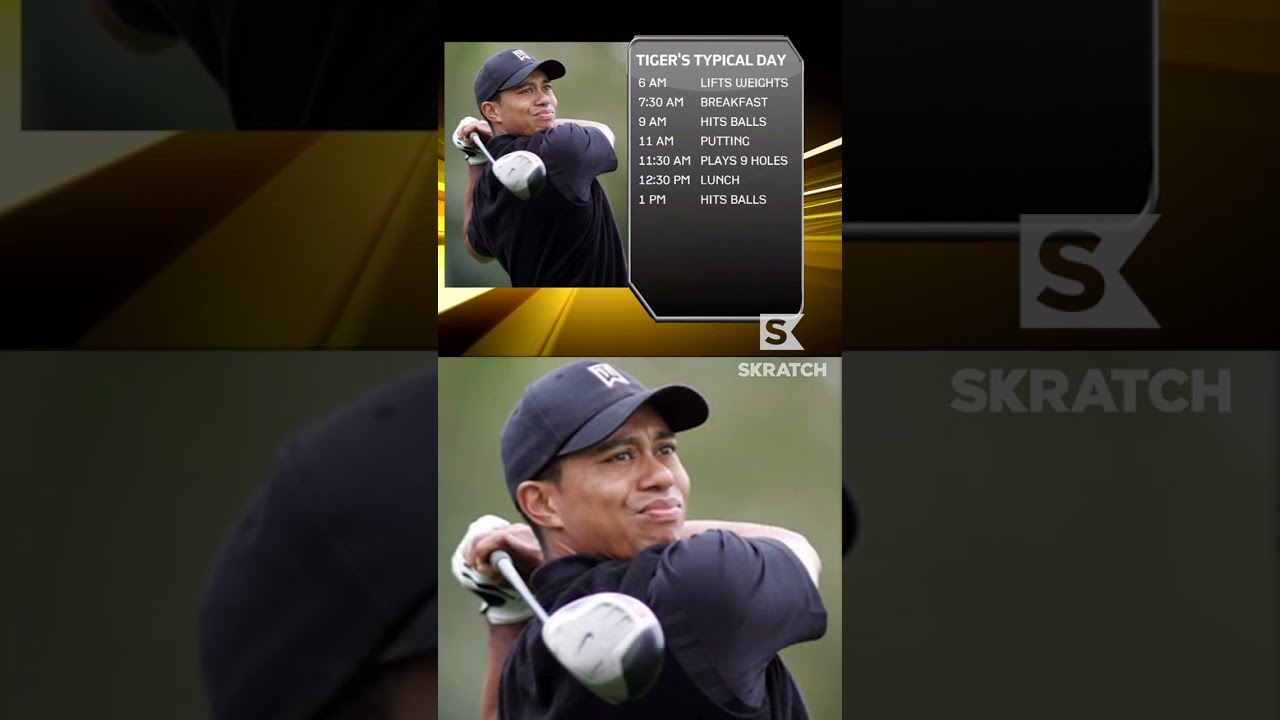 Tiger Woods' UNREAL typical day (circa 2009) 😵