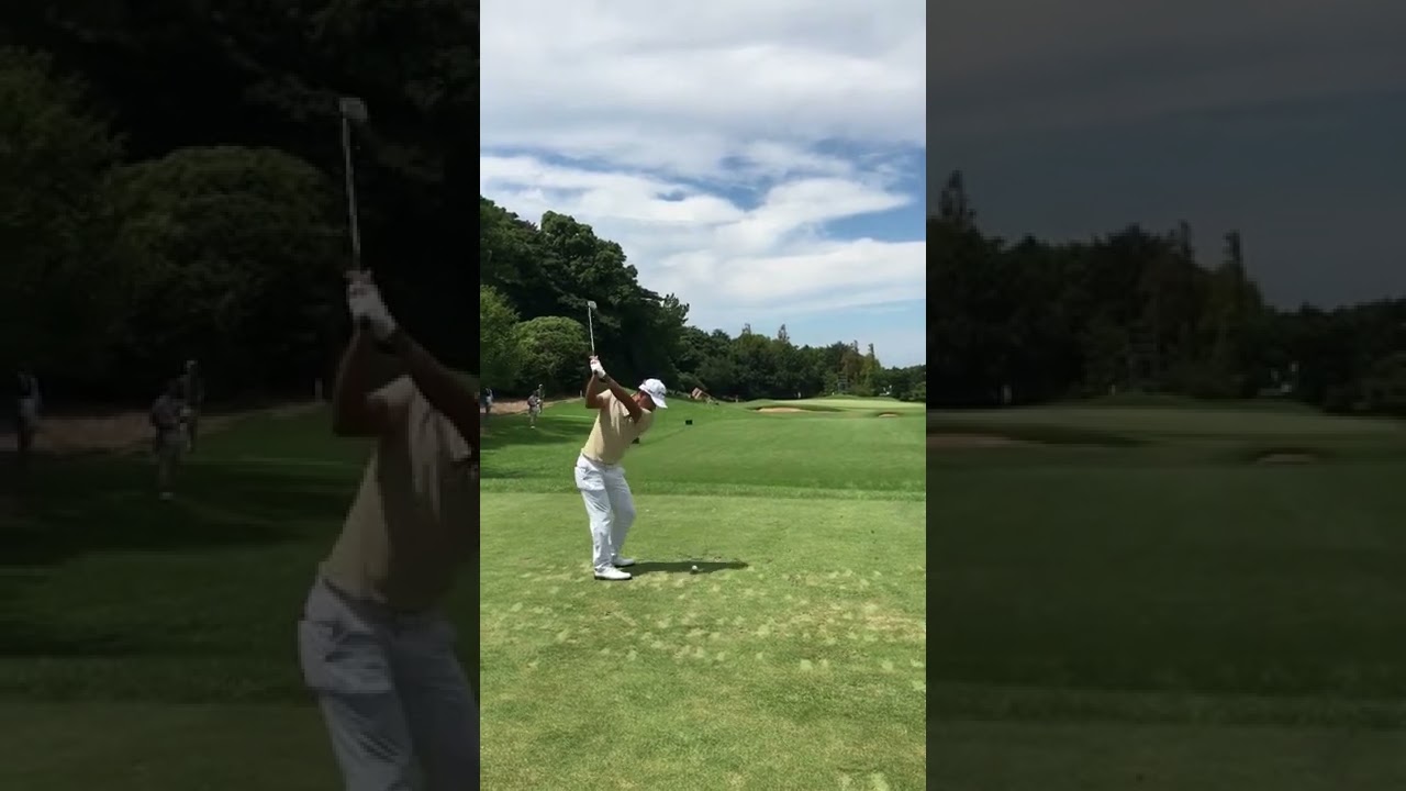 RIZAP KBCオーガスタ 2019 　アウト8番162Y　小平智選手　（動画撮影可能エリアより）