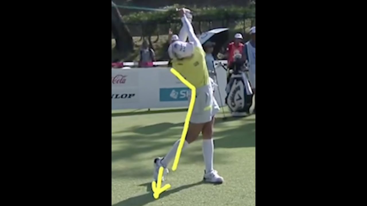 【解説】原英莉花_ドライブスウィング⛳️하라 에리카_드라이브 스윙☄️ErikaHara_Driver swing【SLOW MOTION】