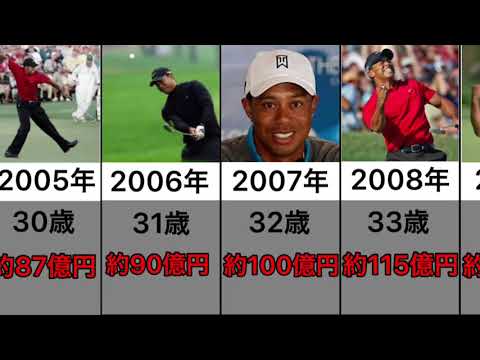 【奇跡の復活】タイガー・ウッズ　年収まとめ