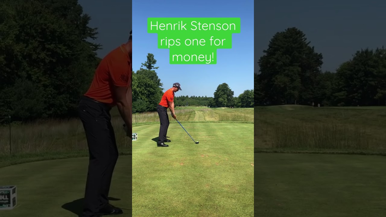 Henrik Stenson rips one at LIV event! #golf #henrikstenson #shorts