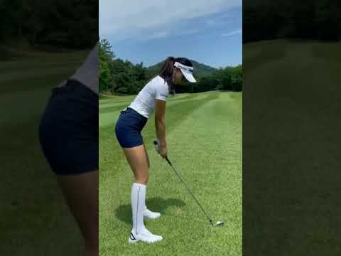 역시 깔끔한 멋진스윙 유현주프로  @ hyunju  #shorts #golf #골프스윙