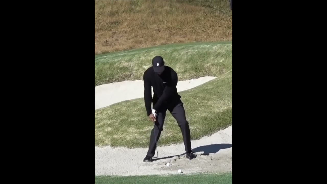 タイガーウッズはこんなイメージでバンカーショット打ったんだな！