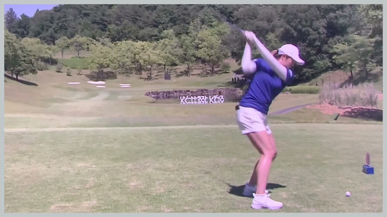 【ゴルフ】 大里桃子　スイング