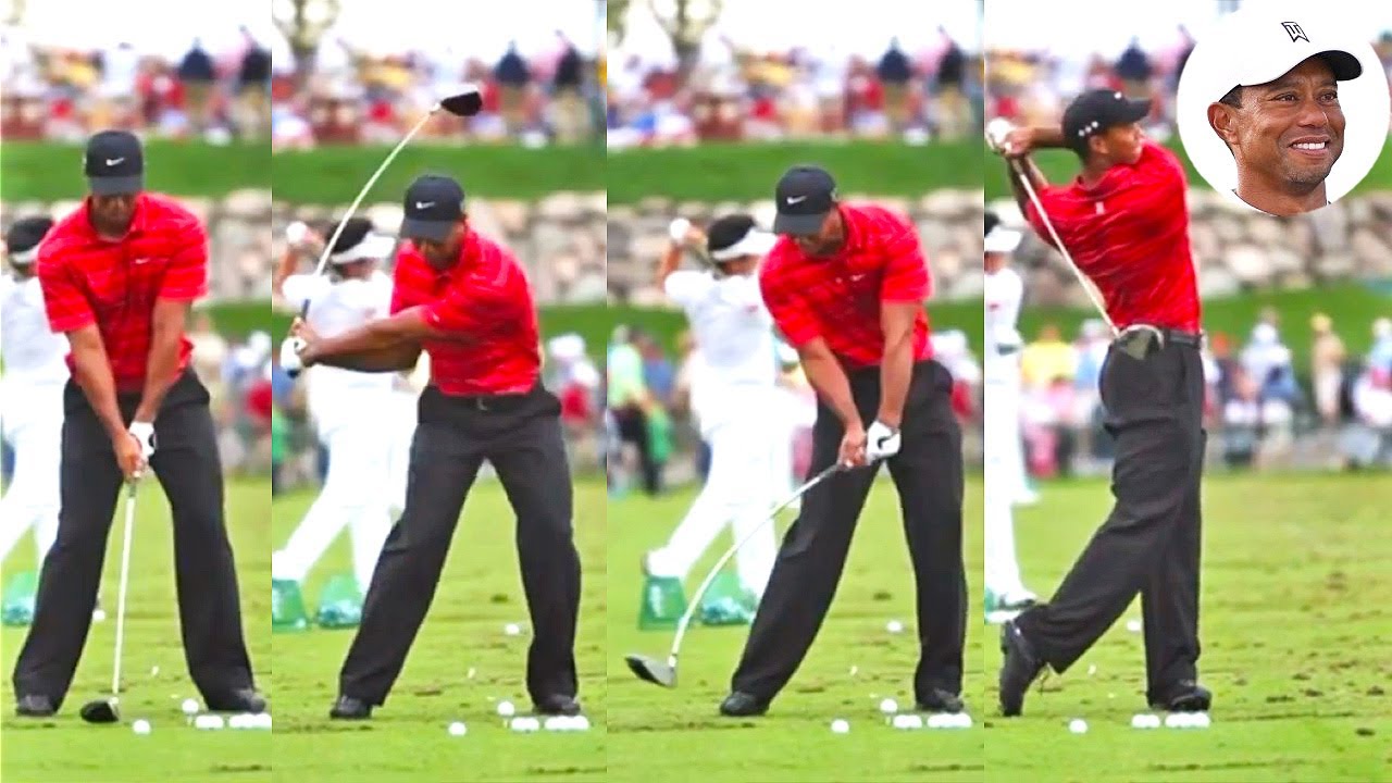 タイガー・ウッズ Tiger Woods プロゴルファー DRIVER SHOT SLOW MOTION !!!