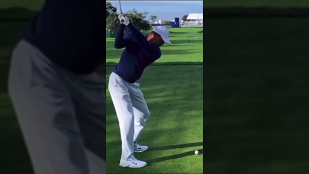 Tiger Woods 🐅 Golf Swing In Slow Motion 🐐 #shorts #golf #tigerwoods