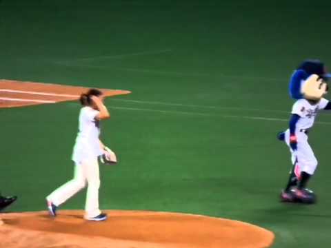 【ナゴド】 服部 真夕 さん 始球式 '12/09/17(Mon)