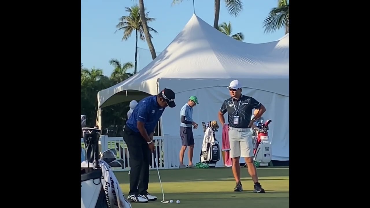 Sony Open in Hawaii 2023 松山英樹選手　3日目スタート前パッティング練習 Hideki Matsuyama #ソニーオープン #sonyopeninhawaii　＃松山英樹