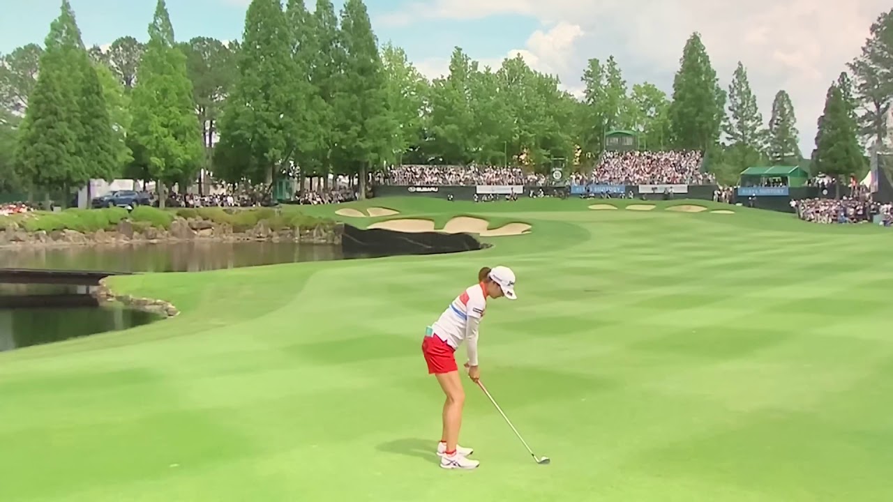 【ゴルフ】 新垣比菜 ナイスショット 宮里藍サントリーレディスオープン2019 最終日