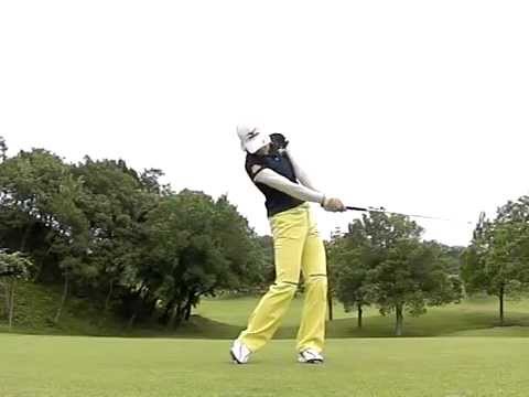 ５番アイアン正面（スロー）