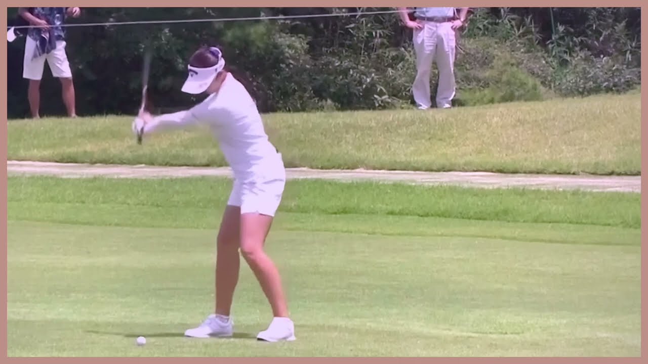 【ゴルフ】 柏原明日架　スイング