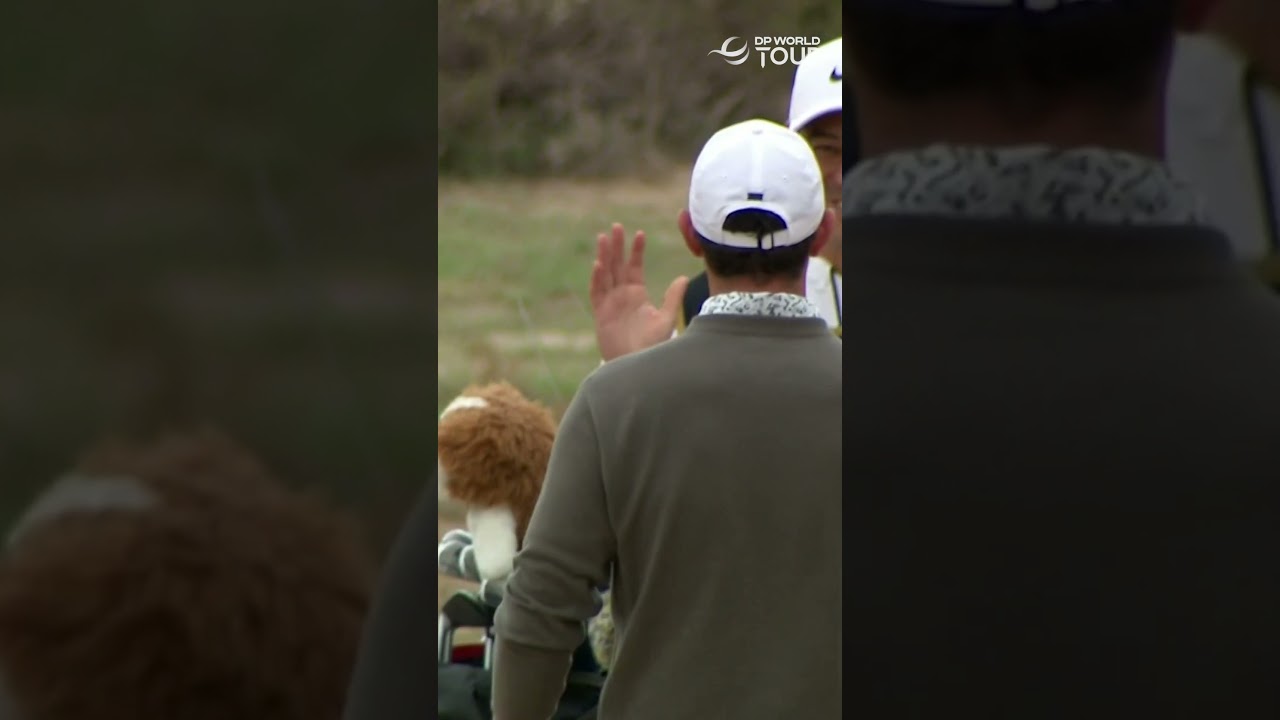 Rory McIlroy holes out for eagle in Dubai! 🤯