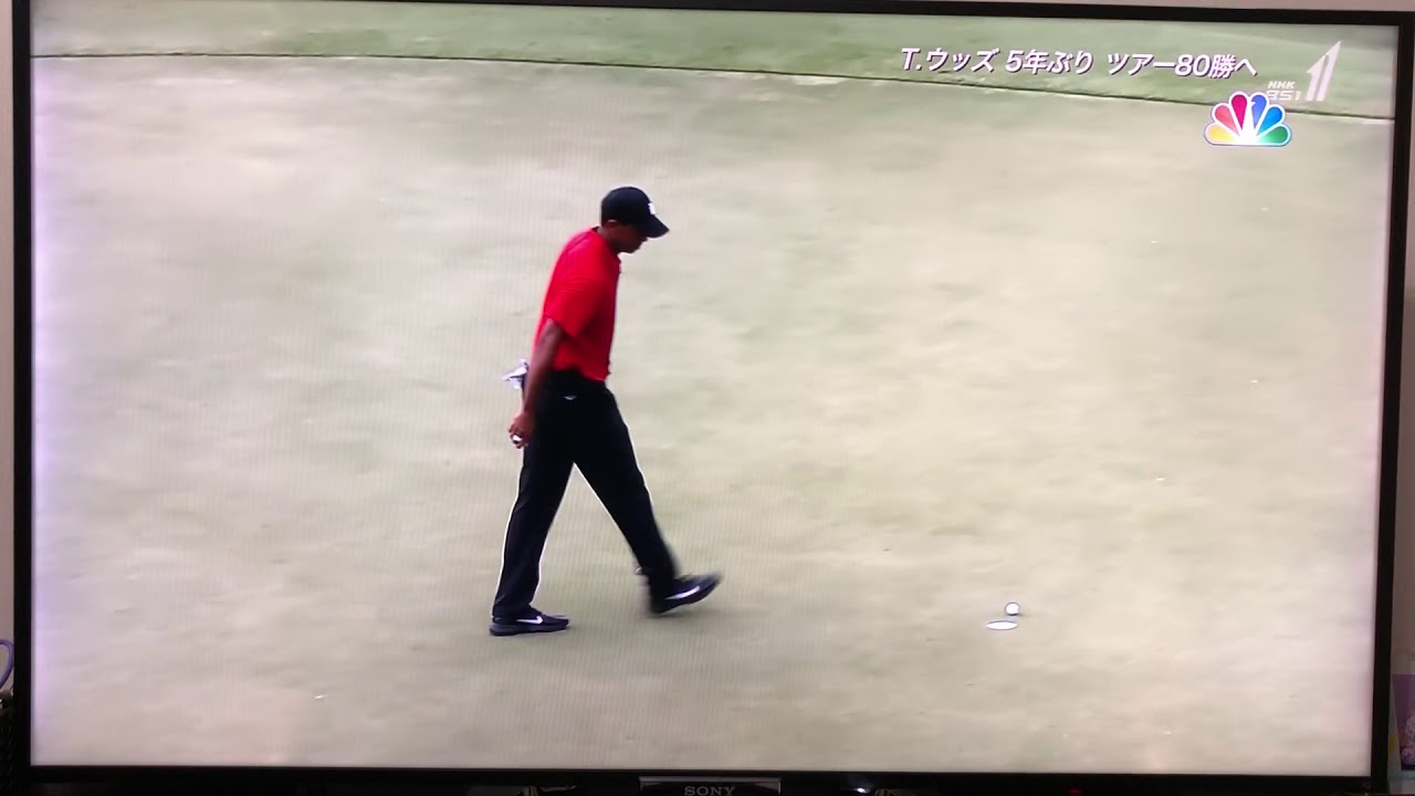 PGAツアー最終戦タイガーウッズ優勝の瞬間