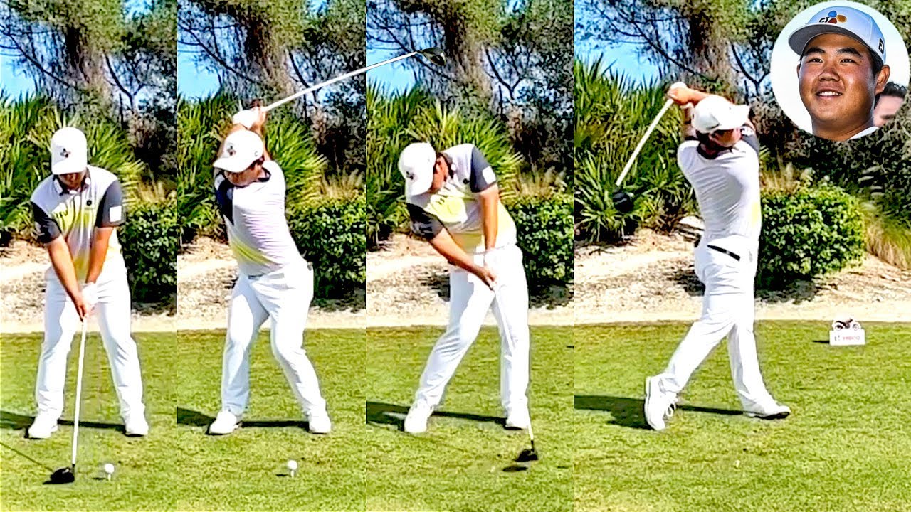 トム・キム Tom Kim プロゴルファー DRIVER SHOT SLOW MOTION !!!