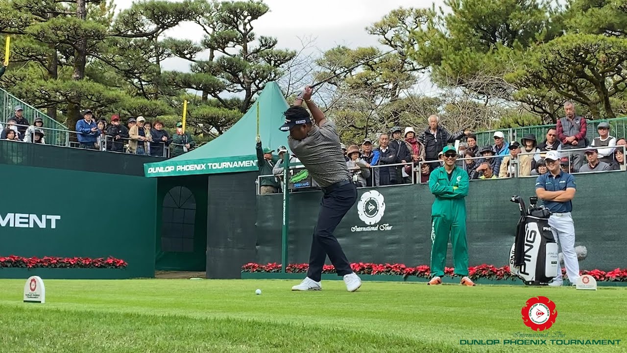 【男子ゴルフ】最終組「黄重坤(ハンジュンゴン)、今平周吾、池田勇太」のスタートホールティショット！2019 ダンロップフェニックストーナメント 3rd Round