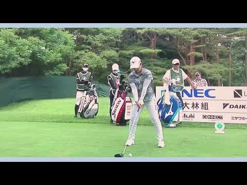 西郷真央　ゴルフ スイング スローモーション