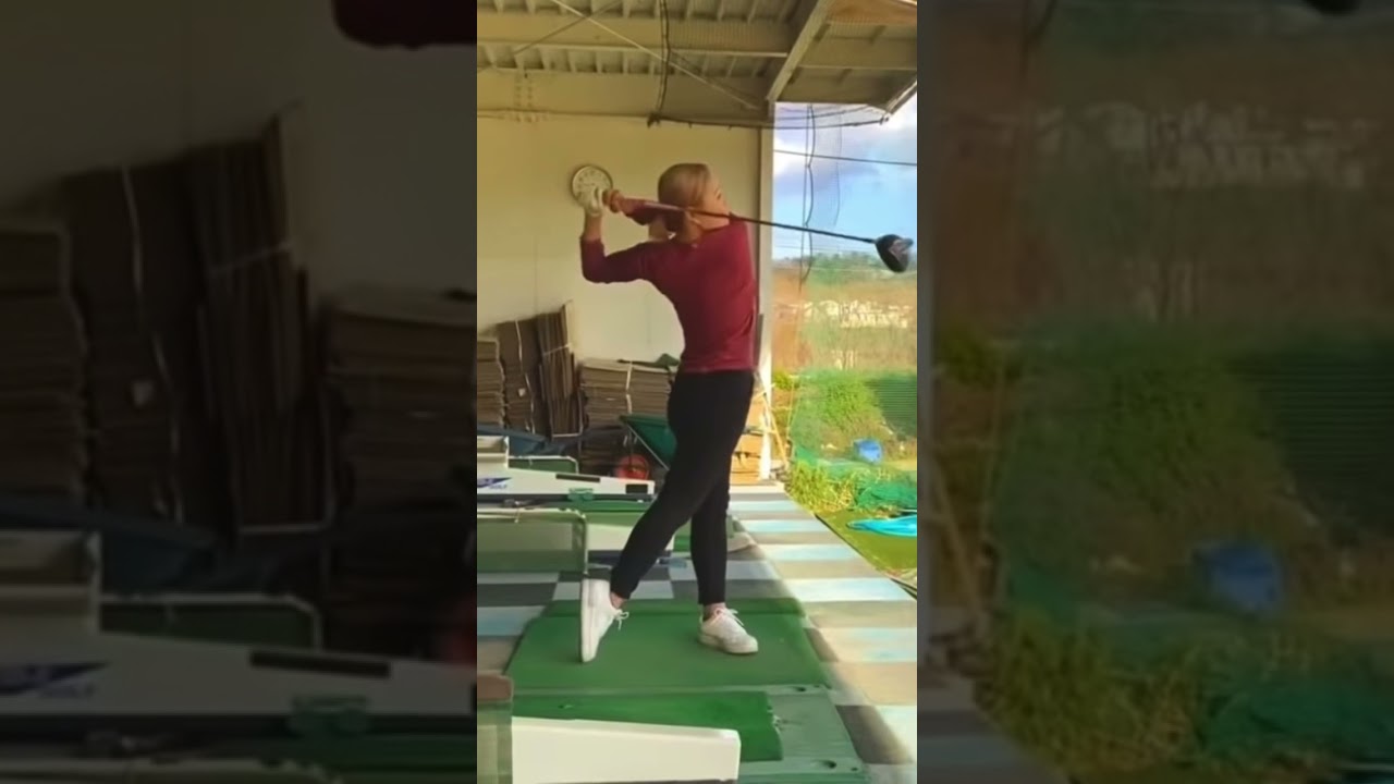 【超飛ばし屋】山路晶プロの超ビューティースイング🏌️‍♀️#Shorts