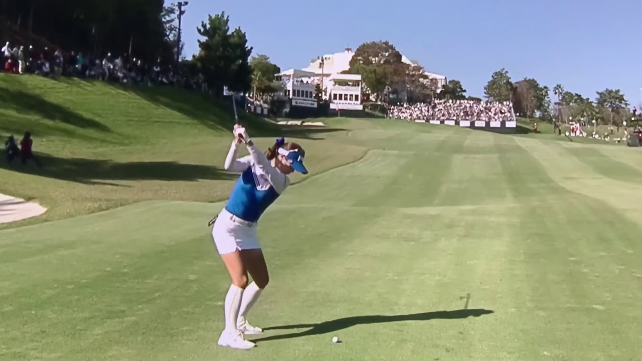 【ゴルフ】 キム ハヌル スローモーションスイング 2018 NOBUTA GROUP マスターズ GC レディス 最終日