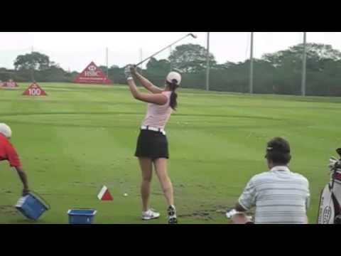 ミシェル・ウィー2010 HSBC ウイメンズクラシック練習風景