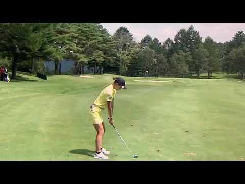 鶴岡果恋　ゴルフ スイング スローモーション