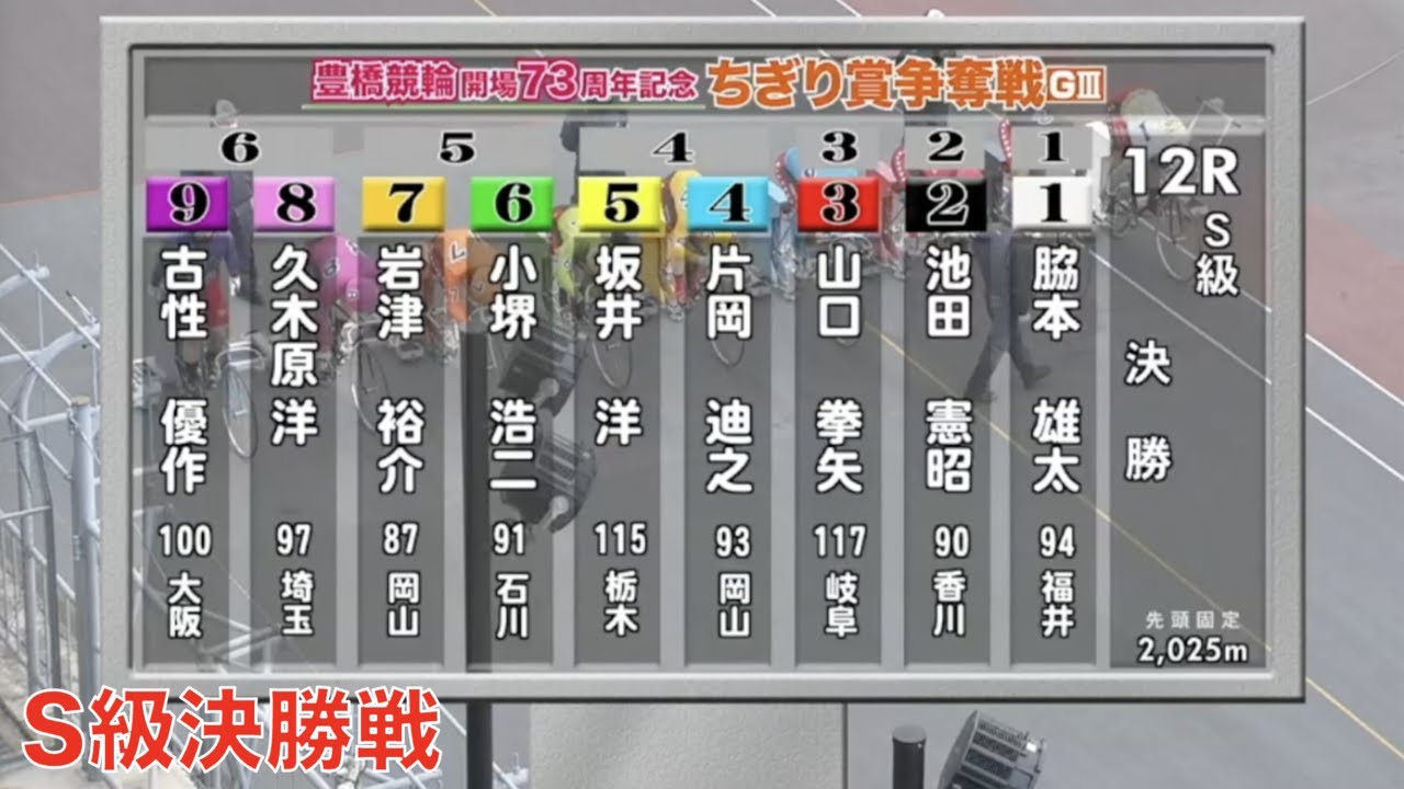 2023/01/29  豊橋競輪  G3　開場７３周年記念ちぎり賞争奪戦　S級決勝