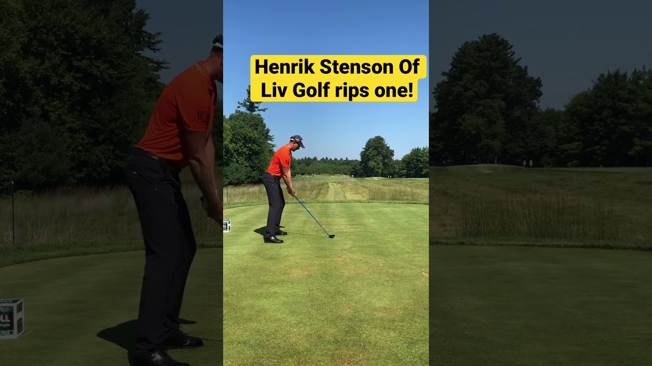 Henrik Stenson of LIV Golf rips one! #golf #tomgillisgolf #henrikstenson
