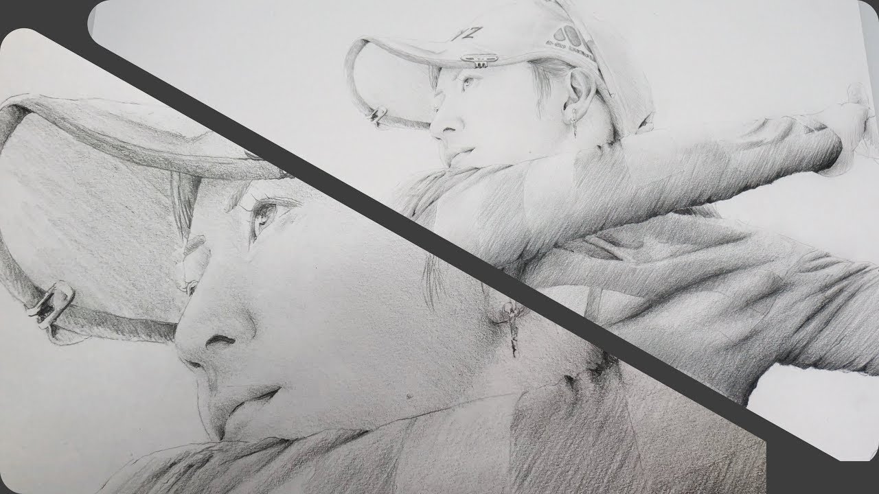 鉛筆画　斉藤愛璃（pencil drawing）