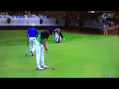 17 全米プロゴルフ選手権 2日目 スピース　パッティング練習