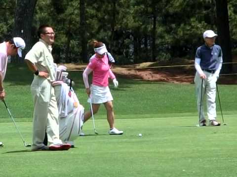 2012サントリーレディースプロアマ　有村智恵80yアプローチ